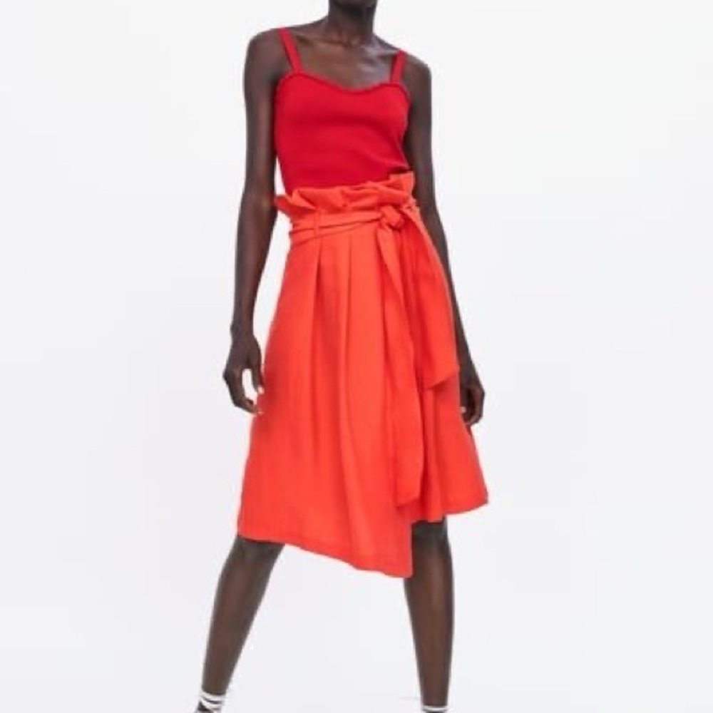 Zara Asymmetrical Wrap Skirt